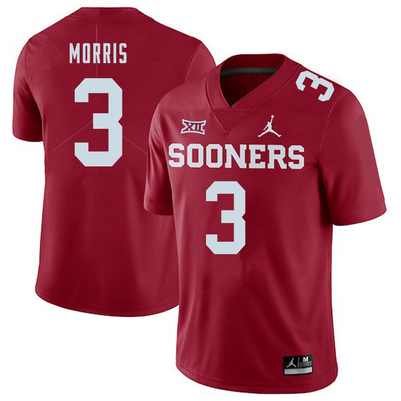Jordan Brand Men #3 Jamal Morris Oklahoma Sooners College Football Jerseys Sale-Crimson
